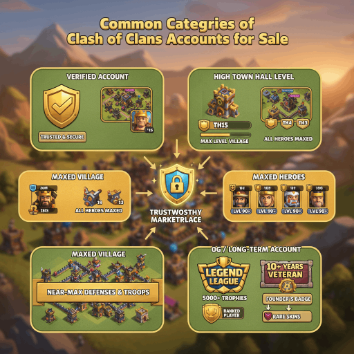 buy and sell Clash of Clans accounts