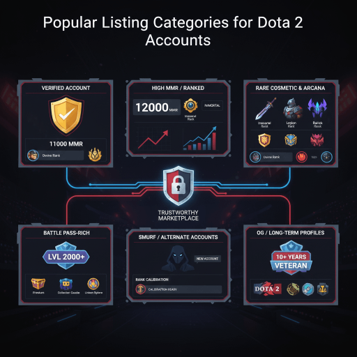 buy and sell Dota 2 accounts
